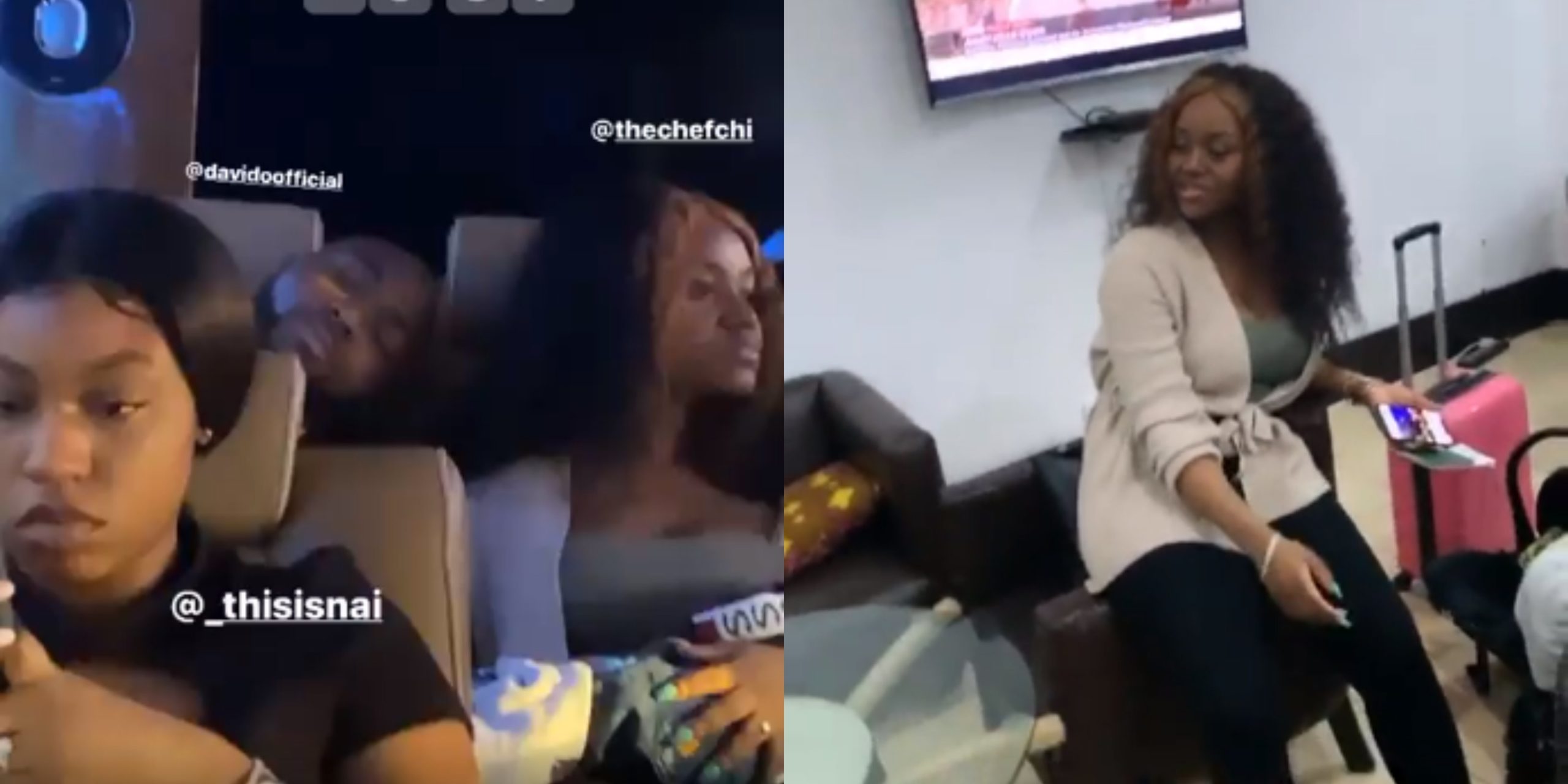 Davido welcomes Chioma to Nigeria for the first time since his son Ifeanyi Adeleke was born in London (Photos)