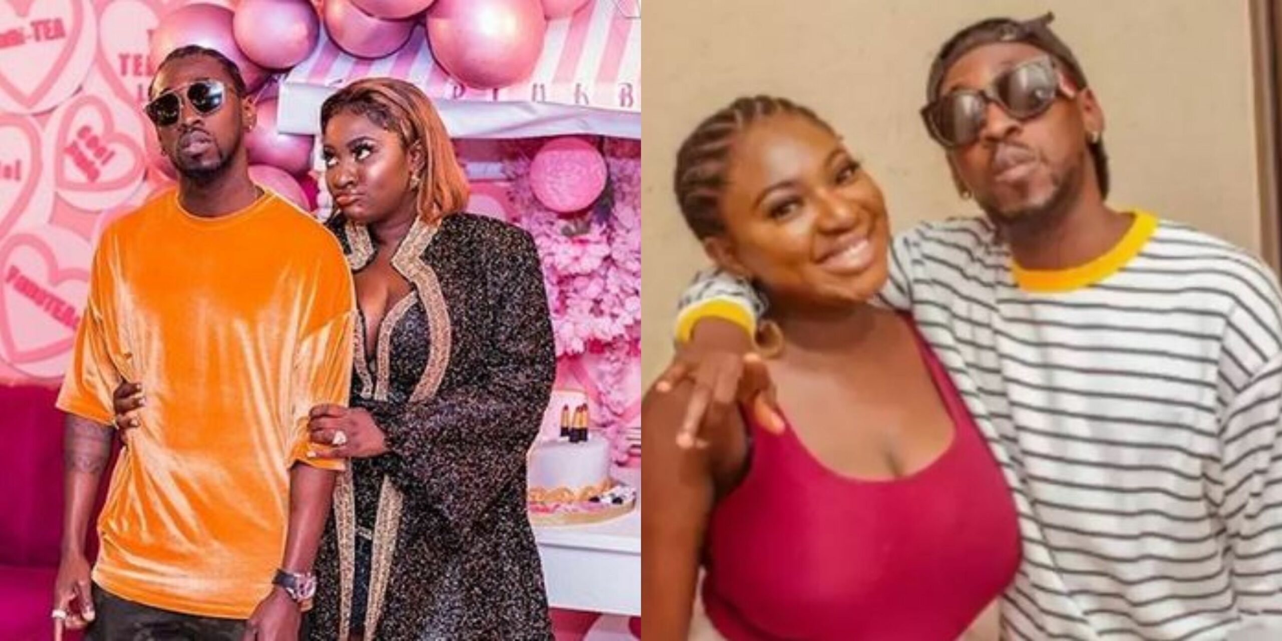 Yvonne Jegede and Orezi spark up dating rumours as they frolic with each other at a party (Video)