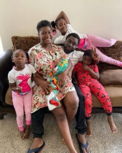 'All we are doing today is play, dance and eat cake' -Mercy Johnson says as she shares lovely family photos
