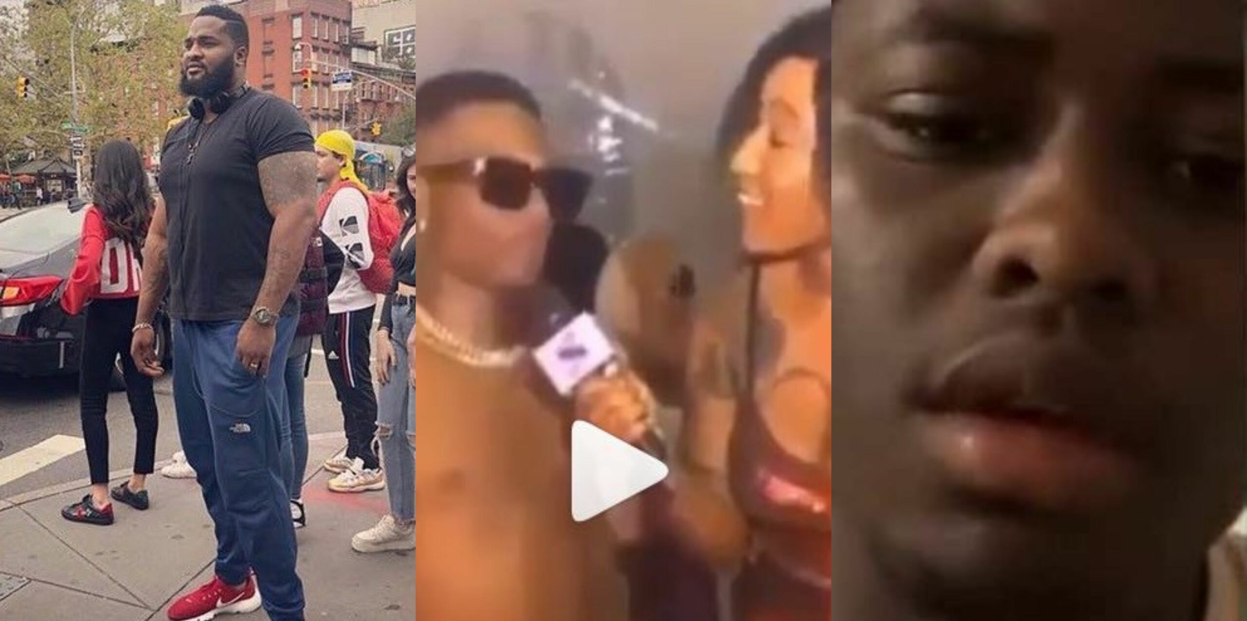 Man calls Wizkid's bouncer, Roy for beating up his 17-year-old brother the of a show (Video) | Theinfong