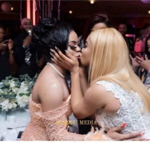 Bestie my foot, Bobrisky is sleeping with Tonto Dikeh -Man reacts to Bobrisky’s transformation at his father’s party