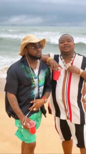 Davido returns to social media with stunning new photos of himself at a private beach