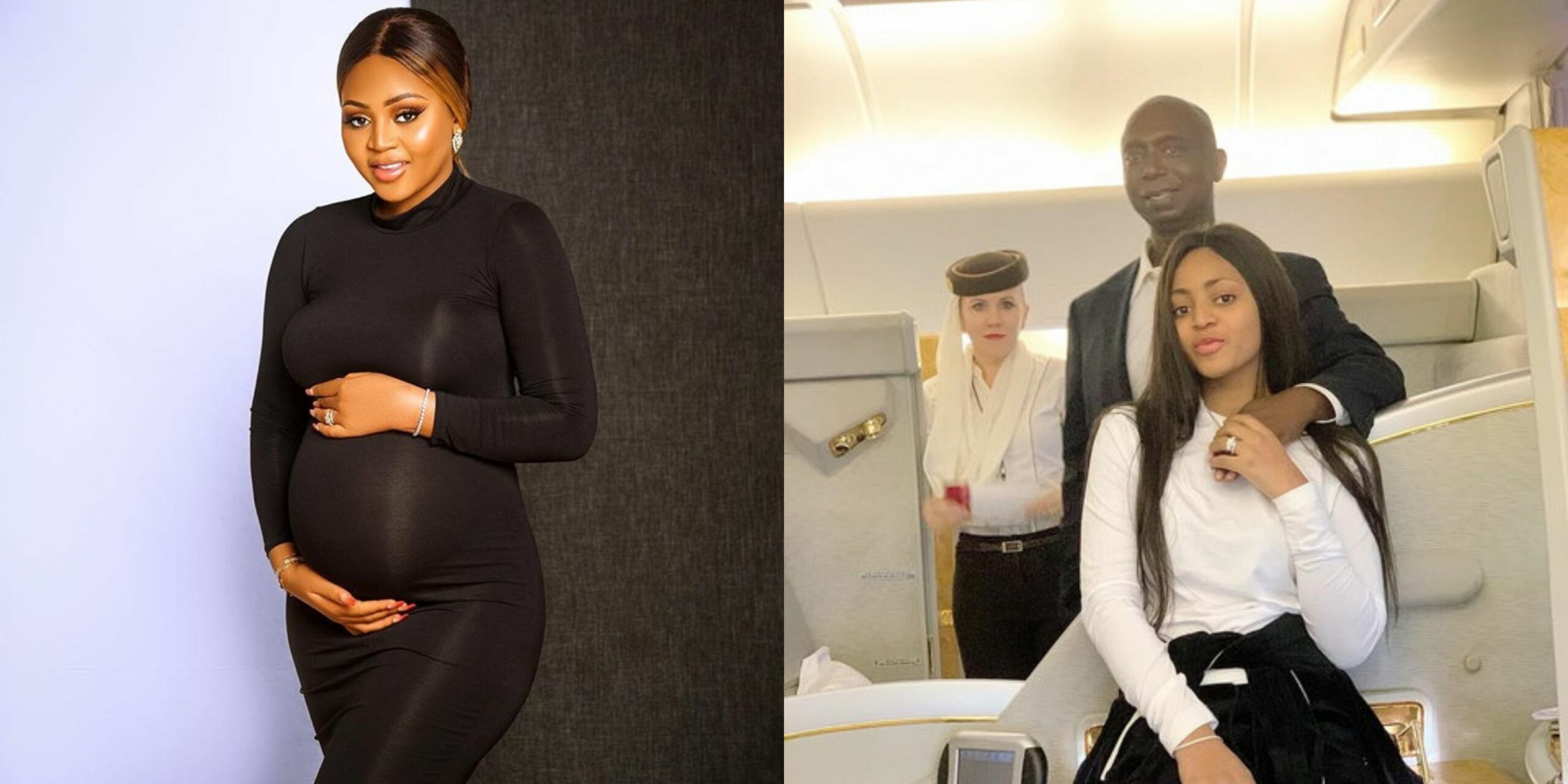 Nigerians blast social media users for calling Regina Daniels' baby a great grandson