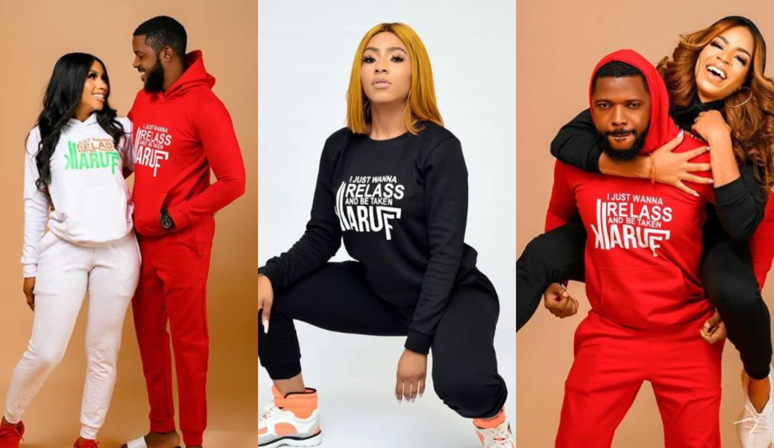 Mercy Eke launches new merch with her popular 'Relazz and be taken kiaruff' statement (Photos)