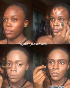 Nigerian make up artist stuns in make-over transformation to late Chadwick Boseman