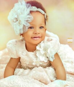 Teddy A and BamBam finally unveil the face of their daughter, Zendaya in adorable family portraits