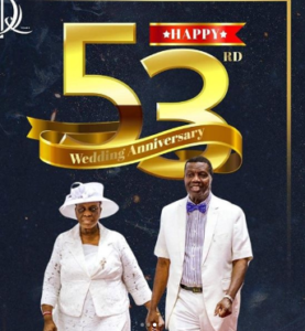 Pastor Adeboye and wife celebrate 53rd wedding anniversary (photos, video)