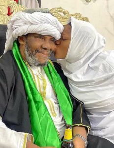 Actress Destiny Etiko Declares Her Love For Pete Edochie With A Kiss (Photos)
