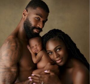 Former BBNaija Housemate, Mike Edwards unveils his baby's face in new family photo