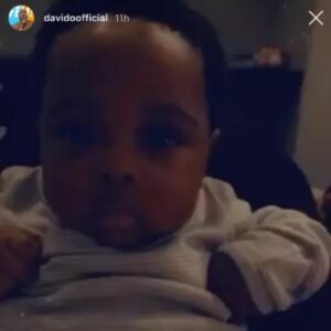 “He Looks Like Chioma” – Fans React As Davido Finally Reveals The Face Of His Son (PHOTOS)