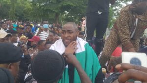 #EndSARS: "It is far from over" - Davido says as joins protesters in Abuja (Photos)