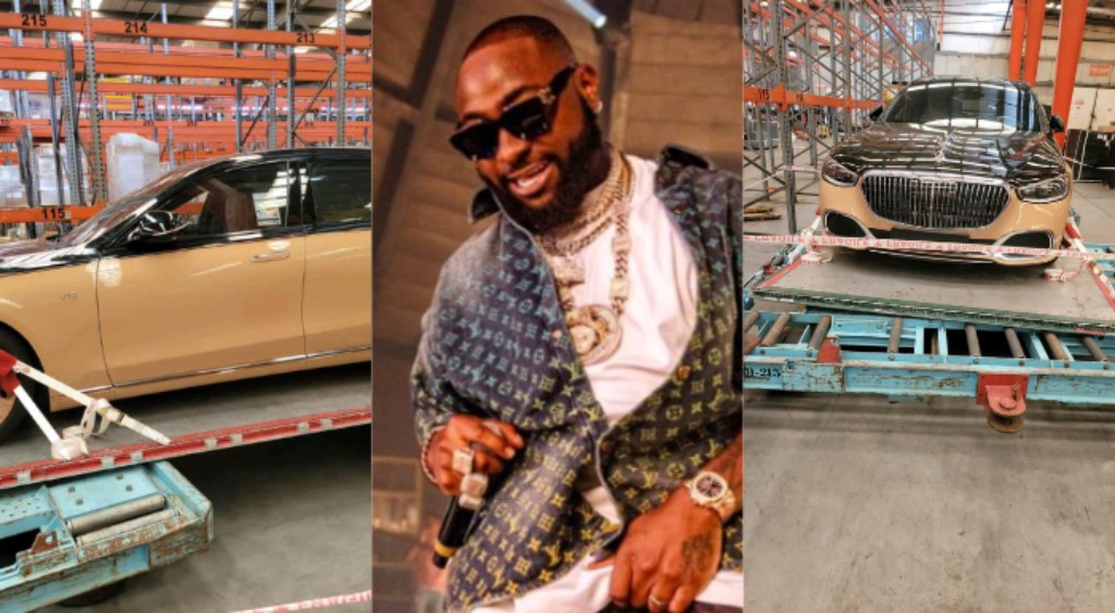 Davido thrilled as N394 million Maybach arrives in Lagos