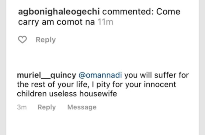 Actress Oma Nnadi shares the vile messages she got after campaigning  against BBNaija housemate Pere