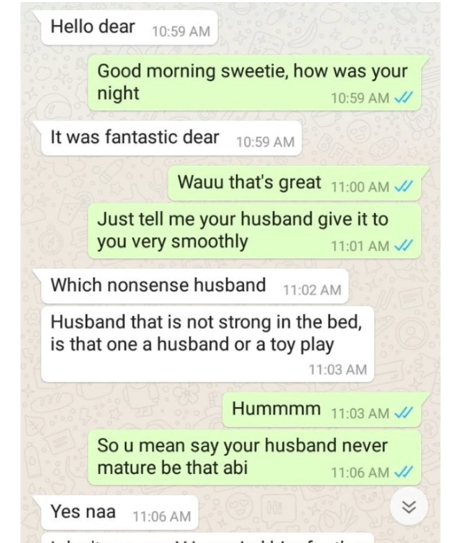 Man Leaks Chat With Married Woman Who Cheating On Her Husband