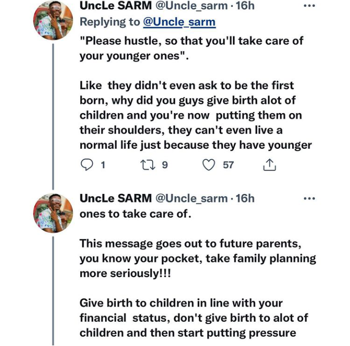 Man Calls Out Parents Who Hand Over Their Responsibilities To First Born Child
