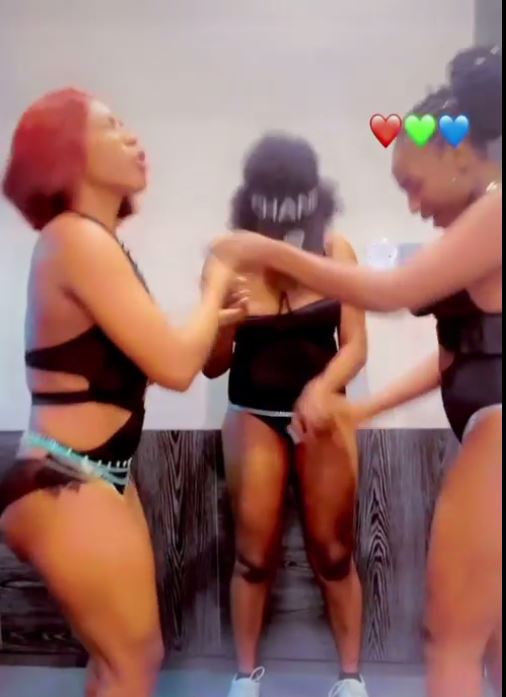 Strippers seen praying to God to increase profit from men video