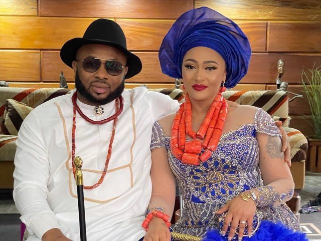 Olakunle Churchill defends wife Rosy Meurer against trolling for wishing Tonto Dikeh son