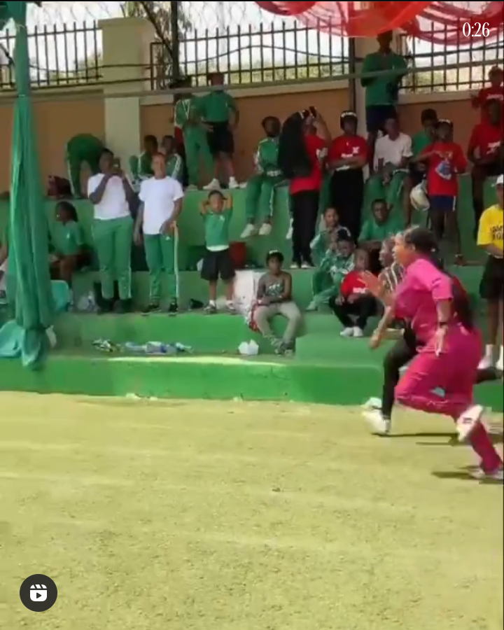 Tonto Dikeh sprints energetically at son's inter-house sports school competition